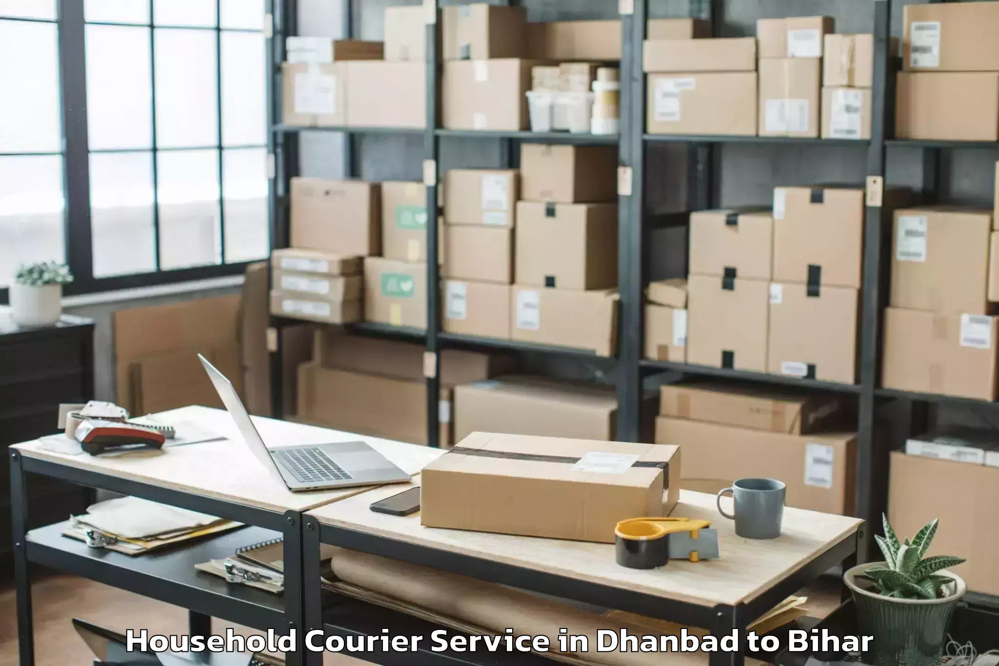 Top Dhanbad to Matihani Household Courier Available